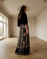 FALDA NOEL NEGRO/VISON