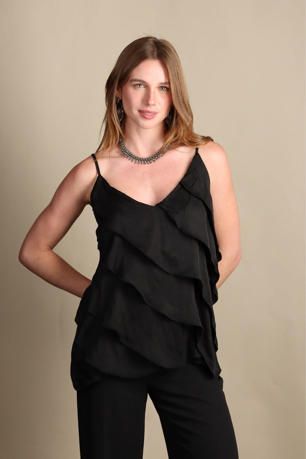 BLUSA VUELOS NEGRA