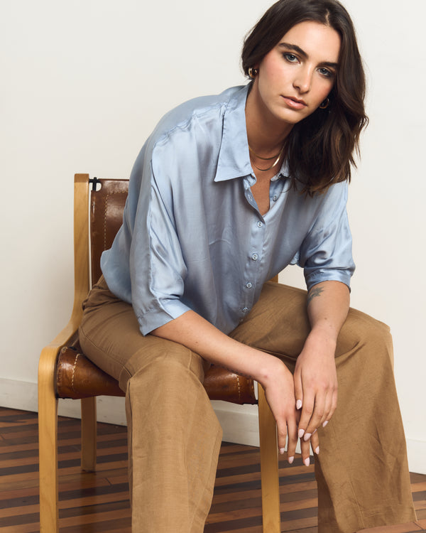 BLUSA INDY CELESTE
