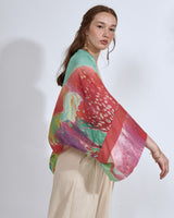 TAPADO NOEL SEDA CELESTE