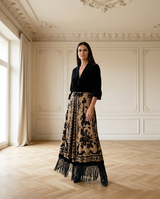 FALDA NOEL NEGRO/VISON